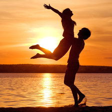 Схема вышивки «закат»