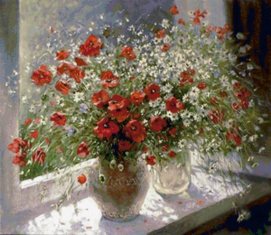 Букет - натюрморт, цветы, природа - предпросмотр