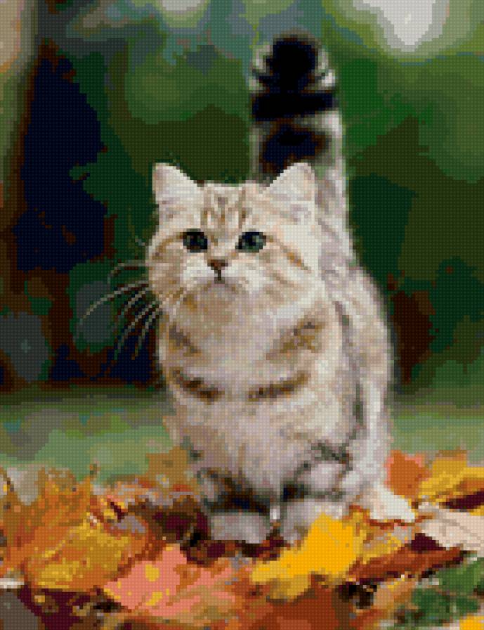кот осень - предпросмотр