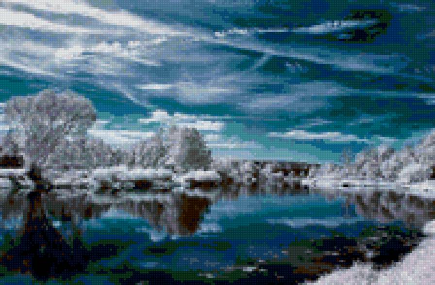 зимнее озеро - предпросмотр