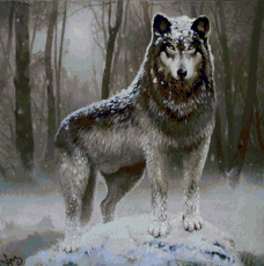 серия "животные" - животные. волк - предпросмотр