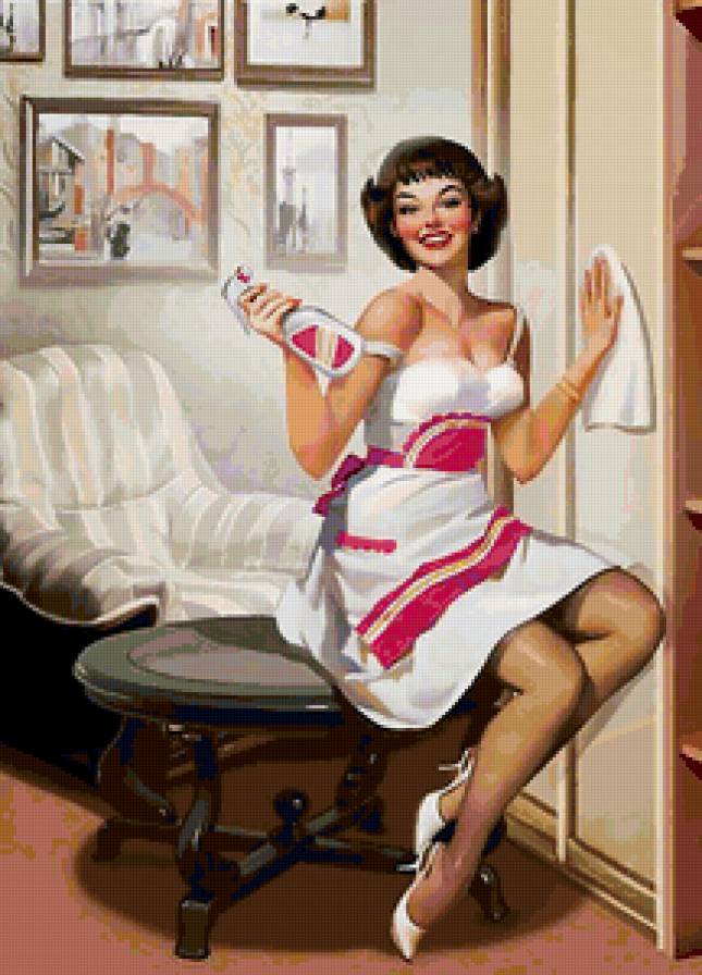 Серия "В американском стиле" - девушка, пейзаж - предпросмотр