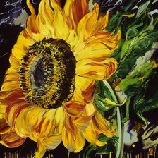 Схема вышивки «Подушка "Подсолнухи"»