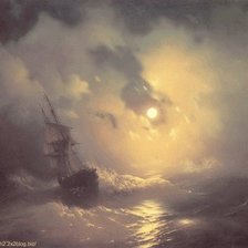 Схема вышивки «шторм»