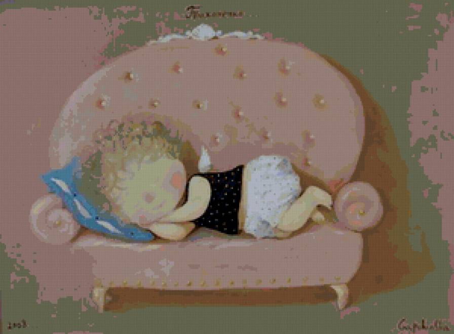 тихонечко... - спит, ангел, малыш - предпросмотр