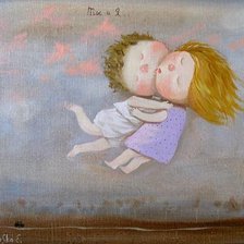 Схема вышивки «ты и я...»