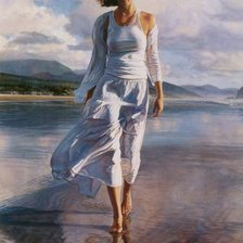 Схема вышивки «Прогулка по краю моря»