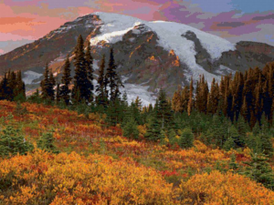 В горах - осень, природа, горы, пейзаж - предпросмотр