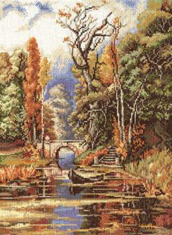 осенний пруд - пейзаж, природа, осень, вода - оригинал