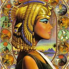 Оригинал схемы вышивки «египтянка» (№75886)