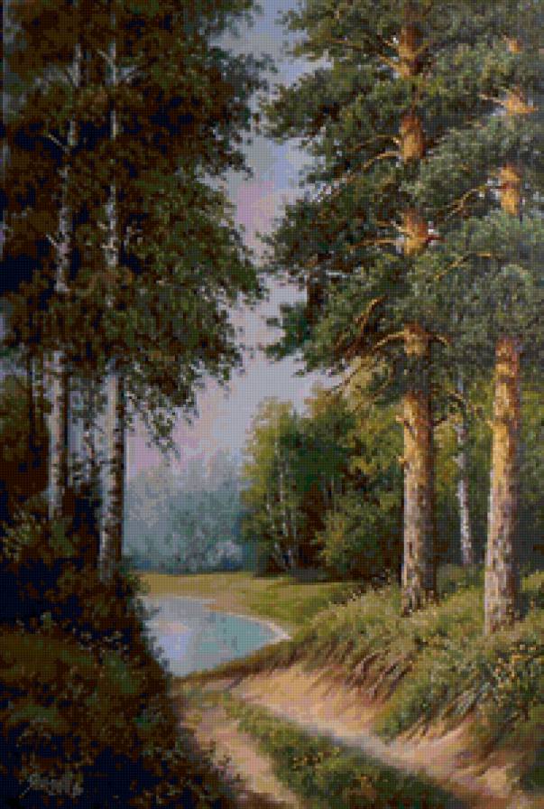 Серия "Пейзаж. Лето" - пейзаж, лето, река - предпросмотр