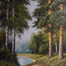 Схема вышивки «Серия "Пейзаж. Лето"»