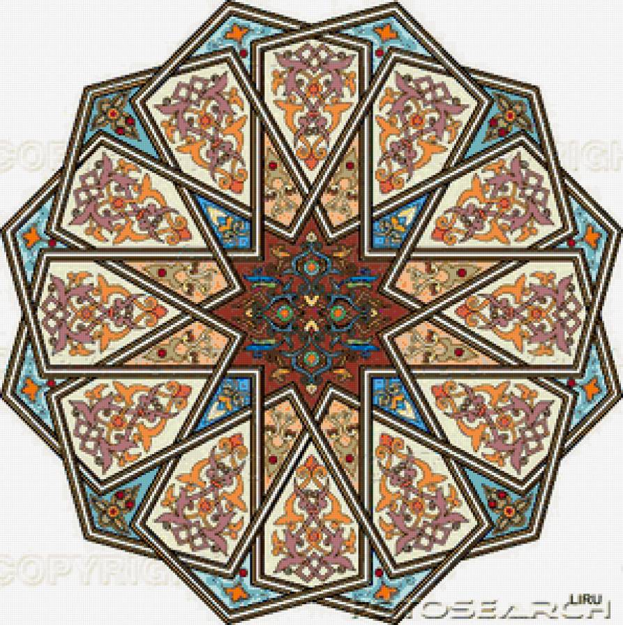 восточный орнамент - орнаменты, восток, узоры - предпросмотр
