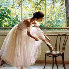 Схема вышивки «балерина снова»