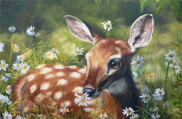 Олененок - олененок - оригинал