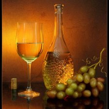 Схема вышивки «виноград с вином»