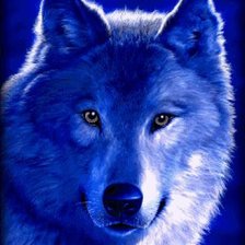 Схема вышивки «волк»