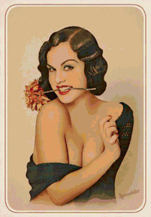 винтаж - винтаж, ретро, девушка - предпросмотр