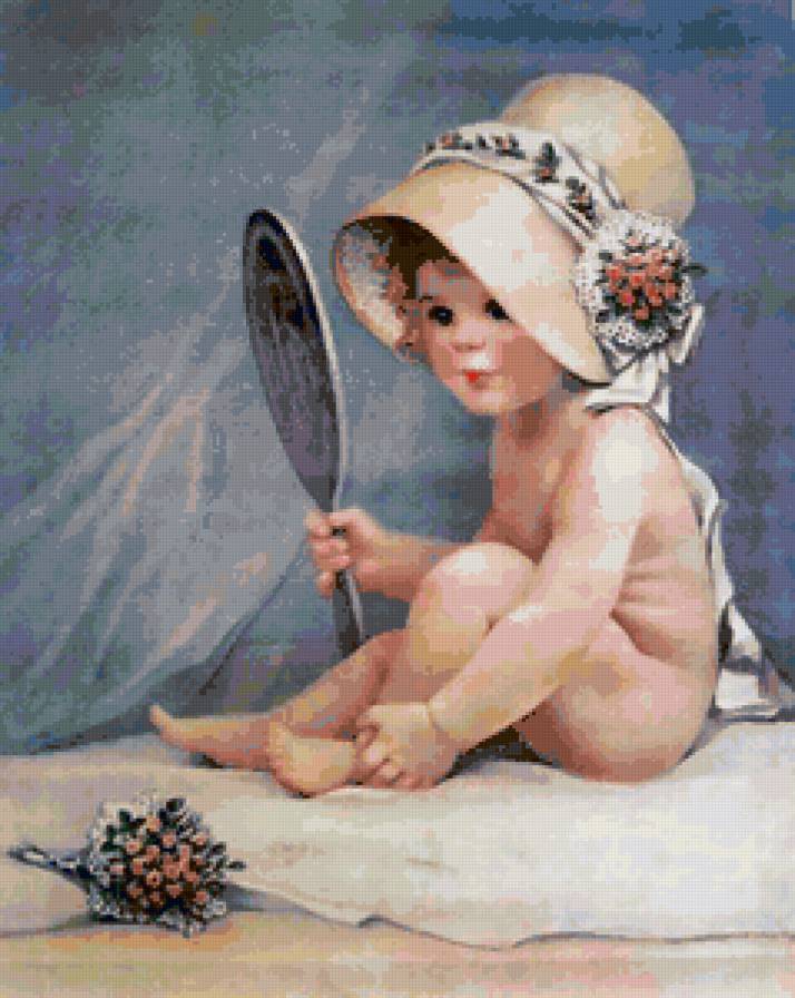 винтажная открытка - ретро, дети, винтаж - предпросмотр