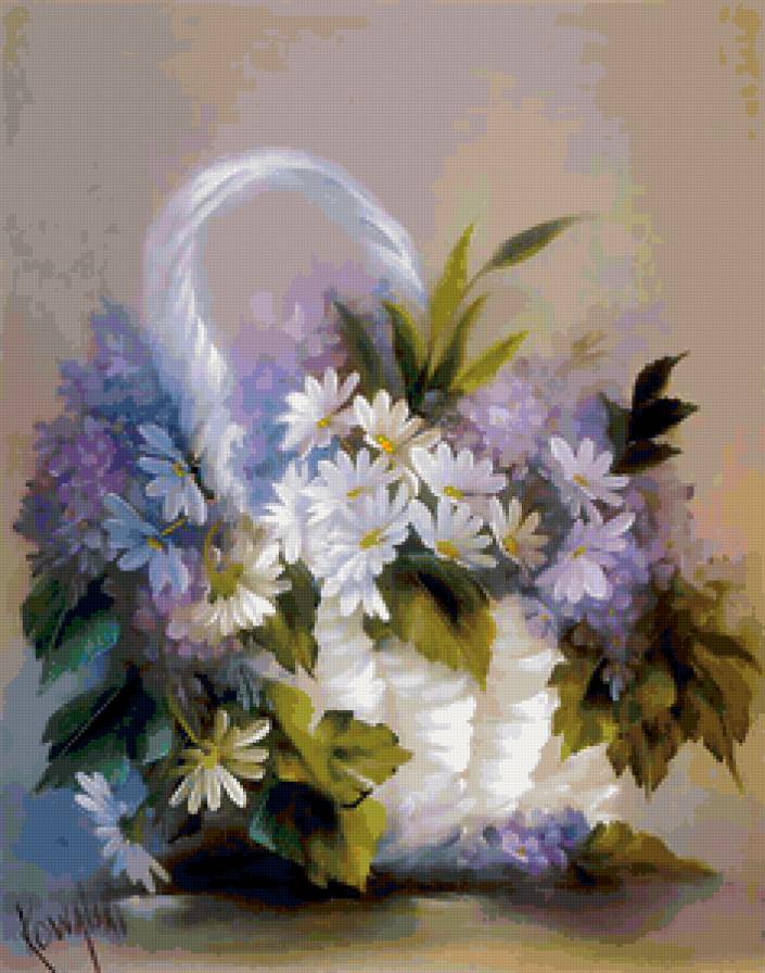 №77195 - цветы, живопись - предпросмотр