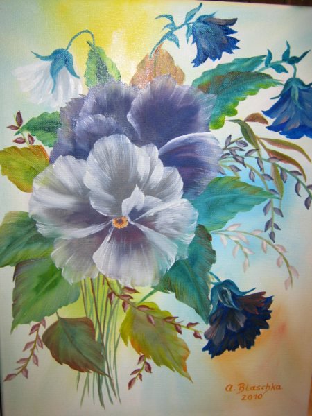 №77197 - живопись, цветы - оригинал