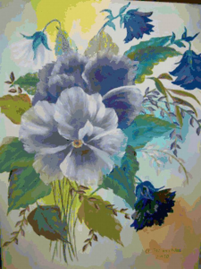 №77197 - цветы, живопись - предпросмотр