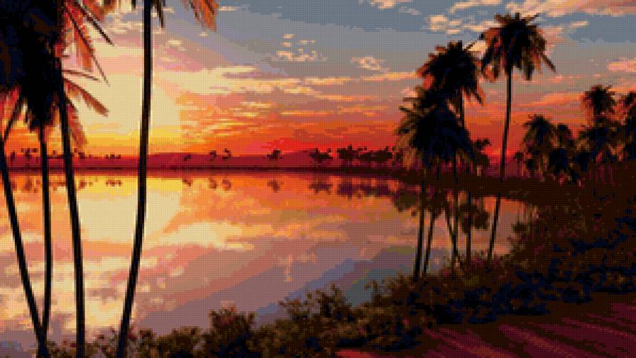 закат - природа - предпросмотр