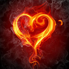 Схема вышивки «огненое сердце»
