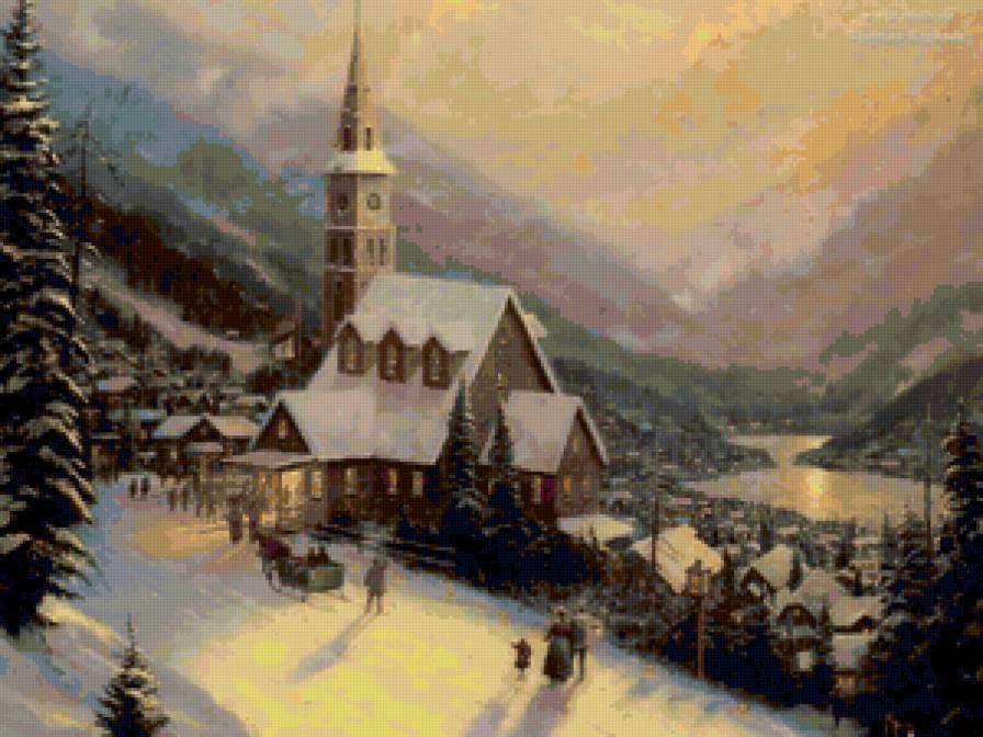 Дом - новый год, зима - предпросмотр