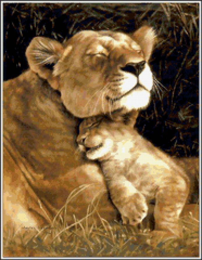 серия "животные" - животные.львы - предпросмотр