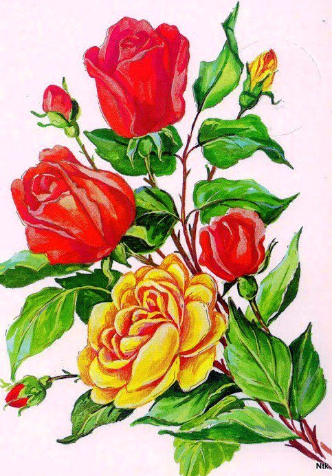 Розы - розы, цветы, розочки, душистые розы, цветок, роза, флора - оригинал