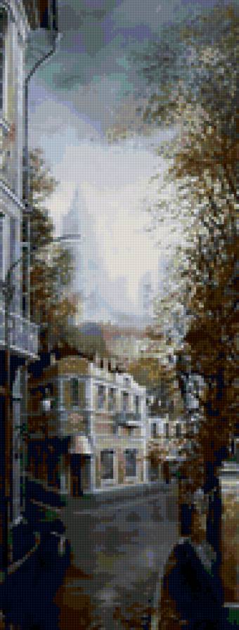 городской пейзаж триптих1 - пейзаж - предпросмотр