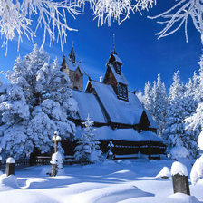 Схема вышивки «Зима»