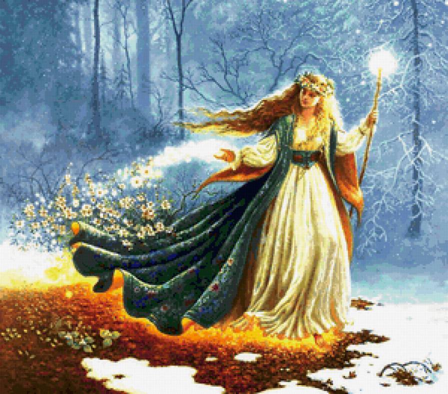 весна - фея, времена года, девушка - предпросмотр