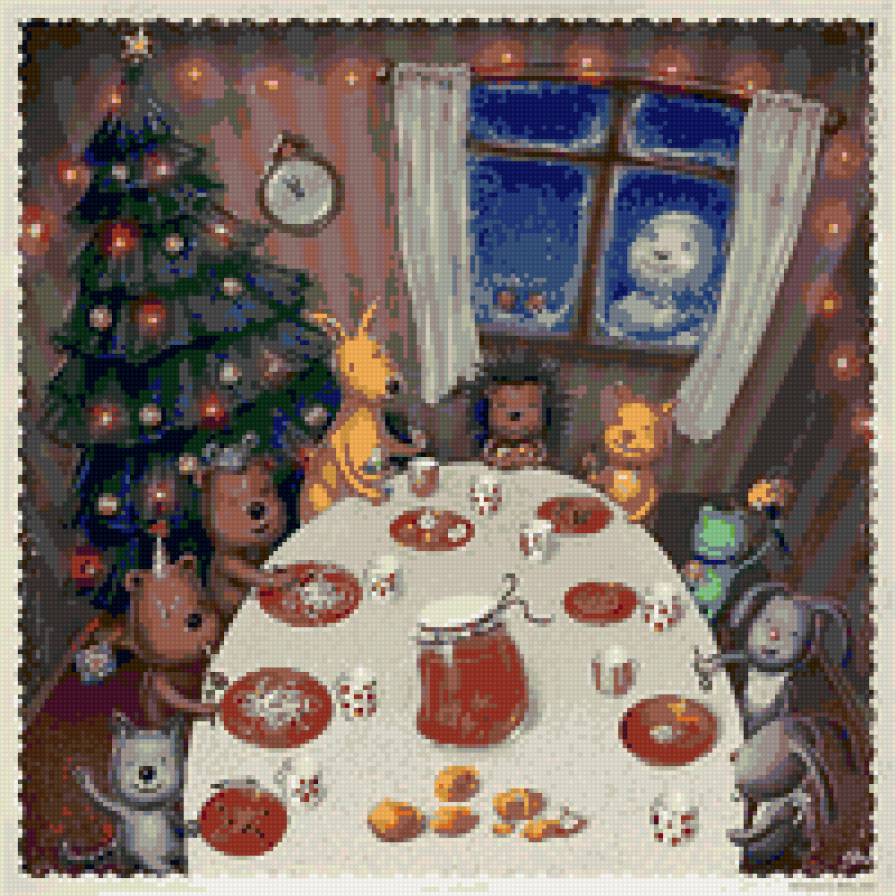 Новогодний пир - новый год - предпросмотр