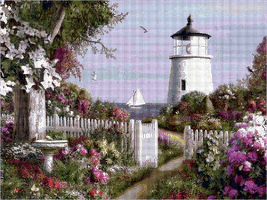 Маяк - пейзаж - предпросмотр