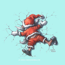 Схема вышивки «Дед Мороз)))»