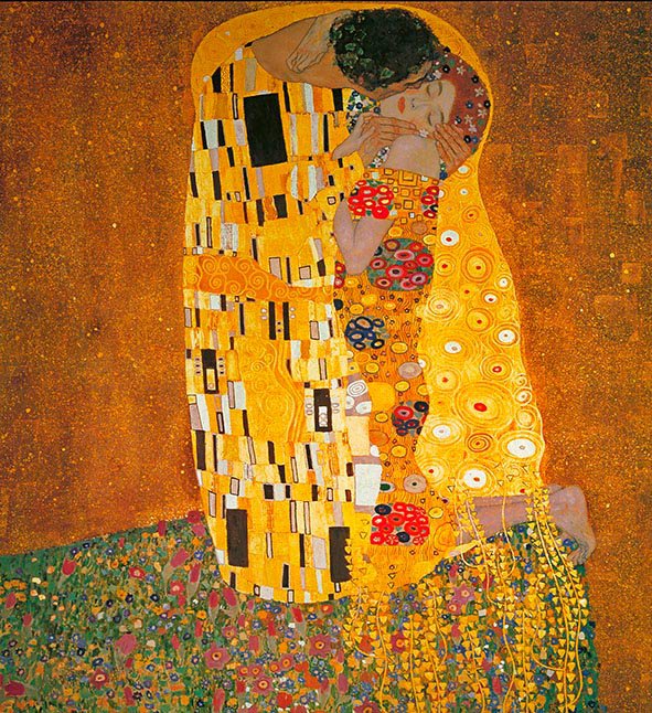Климт "Поцелуй" - картины художников - оригинал