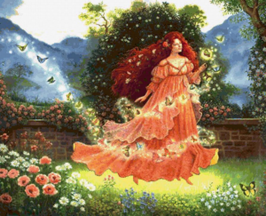 лето - фея, времена года, девушка - предпросмотр