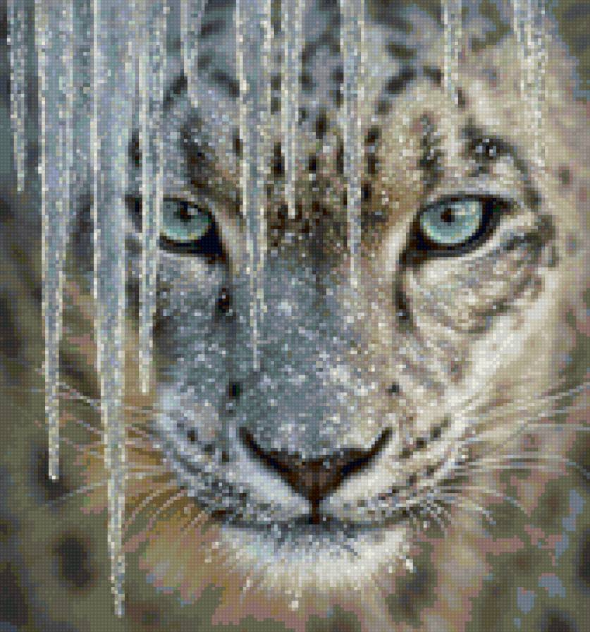 тигр в зиме - предпросмотр