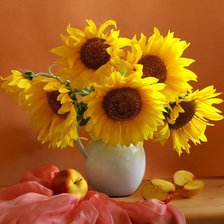 Схема вышивки «Подсолнухи»