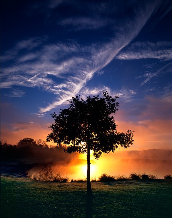 Вечер - закат, пейзаж, природа - оригинал