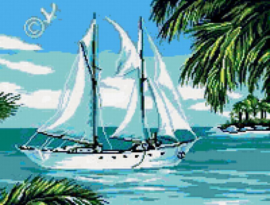 Голубая лагуна - пейзаж - предпросмотр