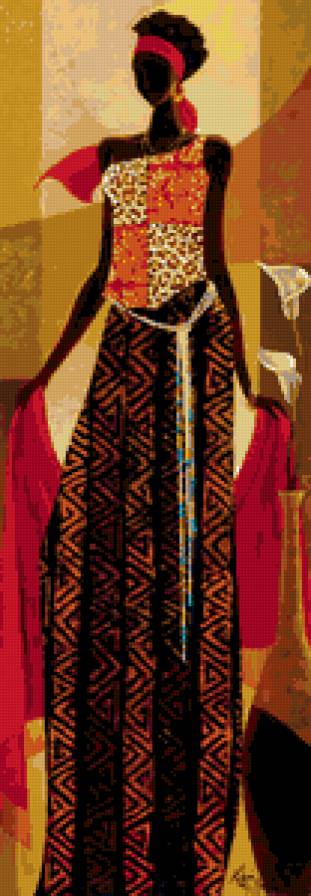 девушка - африка, мотив, образ - предпросмотр