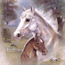 Схема вышивки «лошадки»