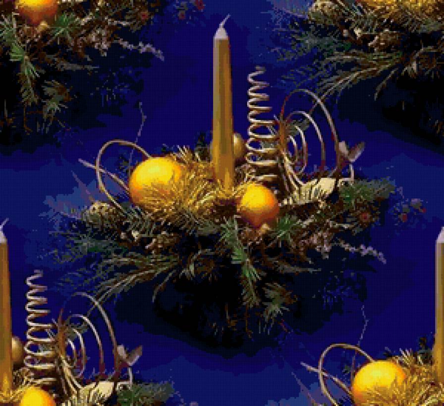 новогодняя свеча - предпросмотр