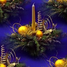 Схема вышивки «новогодняя свеча»