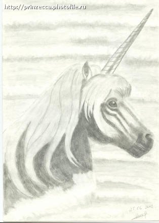 единорог - красивый набросок - оригинал