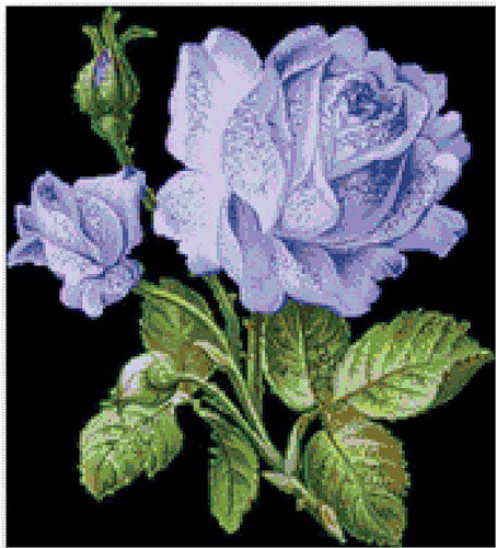 Подушка "Голубая роза" - подушка, цветы, роза - оригинал