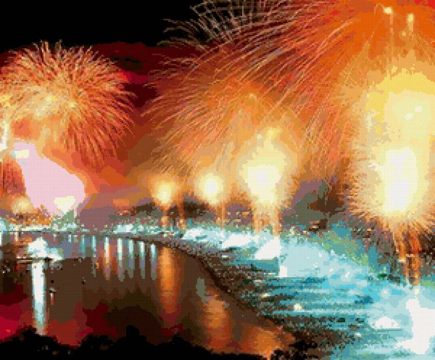 Салют - салют, города, праздник - предпросмотр